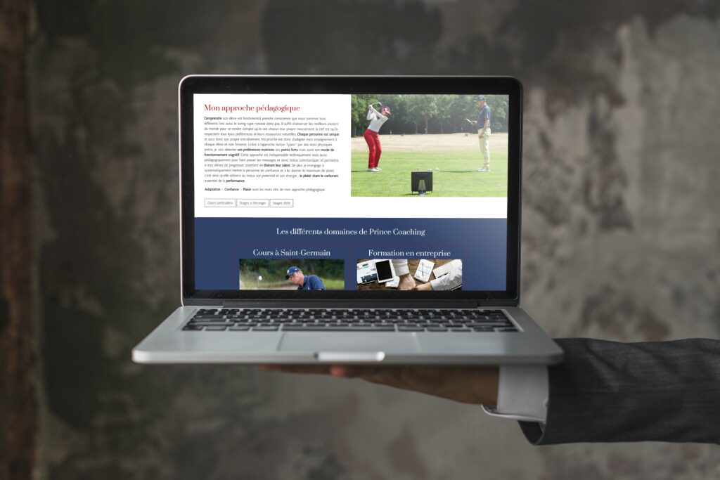 Le site de Prince Coaching sur PC