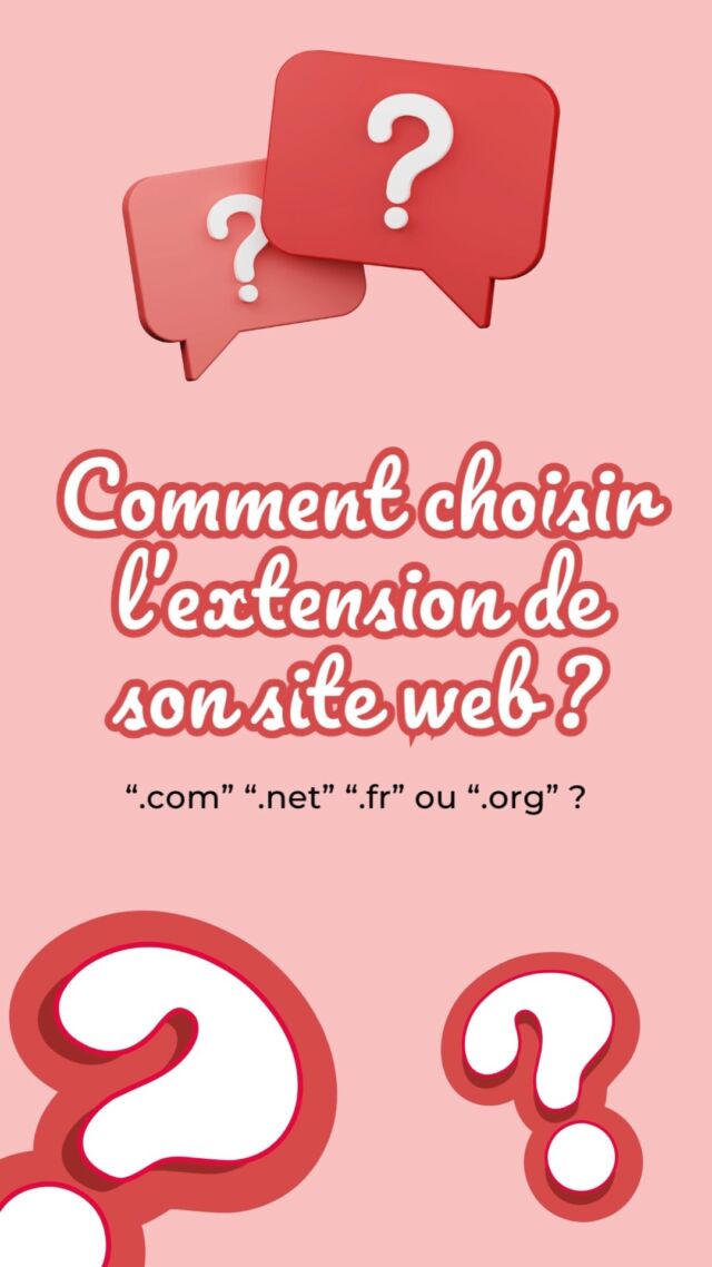 🌐 Comment bien choisir l'extension de votre site web ? 🌐
*
Dans quelques jours c’est la journée internationale de la traduction, l’occasion pour moi de te parler de l'extension de ton nom de domaine ! Elle est importante car elle influence ta visibilité, ta crédibilité et peut même impacter ta stratégie SEO. 
*
🚀 Quelques conseils pour bien choisir :
💼 .com : C’est l’extension la plus populaire et la plus reconnue à l’échelle mondiale. Idéal si tu souhaites cibler une audience internationale 🌍.
🇫🇷 .fr : Parfait pour les entreprises et les projets qui ciblent principalement une audience française. Cela renforce ton ancrage local.
🔗 .net : Souvent utilisé pour les entreprises liées aux technologies ou réseaux, c'est une alternative si le .com est déjà pris.
📢 .org : Réservé aux organisations à but non lucratif ou aux projets communautaires, il inspire confiance et transparence.
🌱 .co : De plus en plus utilisé par les startups et entreprises innovantes, il évoque l'idée de "compagny" (entreprise).
*
🎯 Mon conseil ?
Il faut que tu penses à ton audience cible et à l’image que tu souhaites renvoyer. Une extension locale (.fr) est idéale pour un commerce de proximité, tandis qu’une extension internationale (.com) est plus adaptée pour toucher un large public !
🔗 Prêt-e à choisir l’extension parfaite pour ton projet ? 
*
👩‍💻 Hello, moi c’est Célia ! 
🖥️ Développeuse dotée de connaissances en référencement web, je t’accompagne dans ta création de site internet sur-mesure
*
#nomdedomaine #webdesign #extensiondedomaine #creationdesiteweb #SEO #strategieweb #sitewebsurmesure #montelimar #agenceweb #ardeche #drome #siteweb #siteinternet