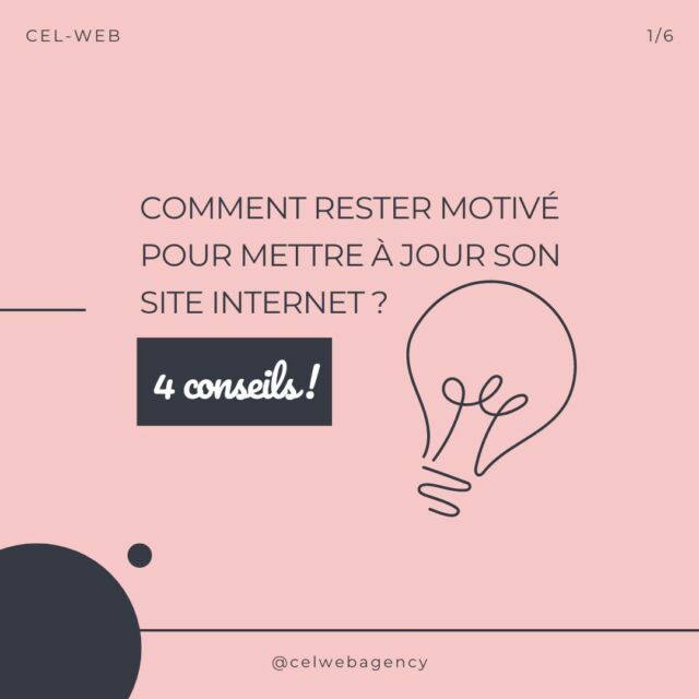 🚀 Comment rester motivé.e pour mettre à jour son site internet ? 💻
*
✅ Précédemment je t'ai déjà parlé de l'importance de mettre à jour son site internet car c'est est la vitrine de ton entreprise ! Et, nous sommes bien d'accord sur un point : trouver la motivation pour le garder à jour peut être un vrai défi ! 

Aujourd'hui, je te partage quelques conseils simples pour t'aider à rester motivé.e et à maintenir un site performant ! 🚀
* 
🌟 Ton site est la clé de ta présence en ligne, ne le laisse pas prendre la poussière ! 
*
👩‍💻 Hello, moi c’est Célia ! 
🖥️ Développeuse dotée de connaissances en référencement web, je t’accompagne dans ta création de site internet sur-mesure
*
#siteweb #miseajour  #productivitéweb  #conseilsdigitaux #creationdesite #developpeurweb  #motivationdigitale #sitewebdesign #contenu #sitewebsurmesure #ardeche #drome #sitewebvitrine